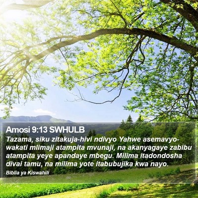 Amosi 9:13 SWHULB Bible Verse Image