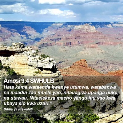 Amosi 9:4 SWHULB Bible Verse Image