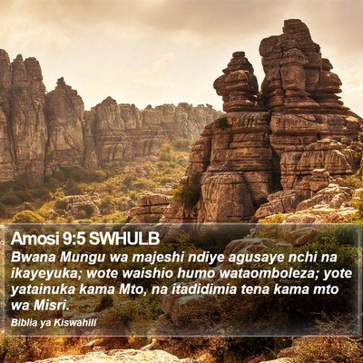 Amosi 9:5 SWHULB Bible Verse Image