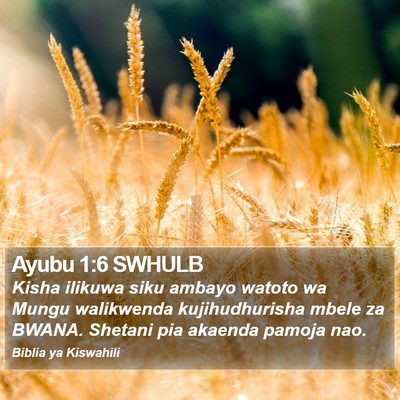 Ayubu 1:6 SWHULB Bible Verse Image