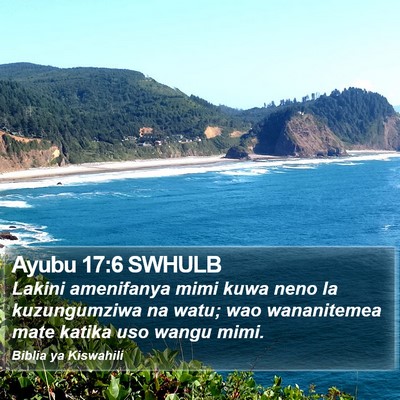 Ayubu 17:6 SWHULB Bible Verse Image