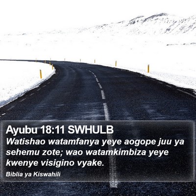 Ayubu 18:11 SWHULB Bible Verse Image