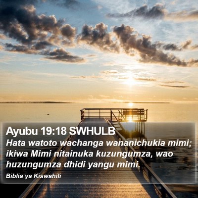 Ayubu 19:18 SWHULB Bible Verse Image