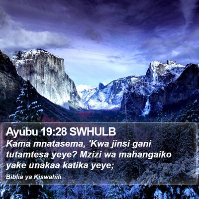 Ayubu 19:28 SWHULB Bible Verse Image