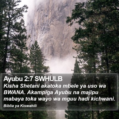 Ayubu 2:7 SWHULB Bible Verse Image