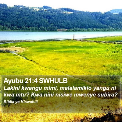 Ayubu 21:4 SWHULB Bible Verse Image