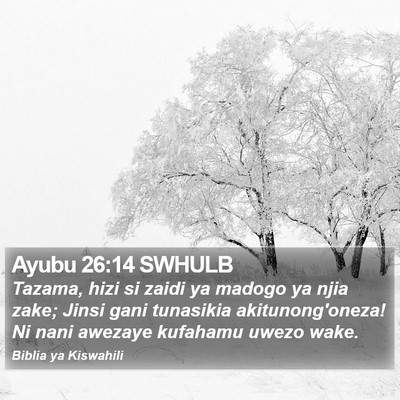 Ayubu 26:14 SWHULB Bible Verse Image