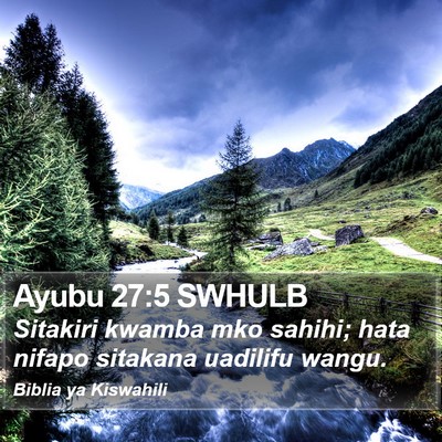 Ayubu 27:5 SWHULB Bible Verse Image