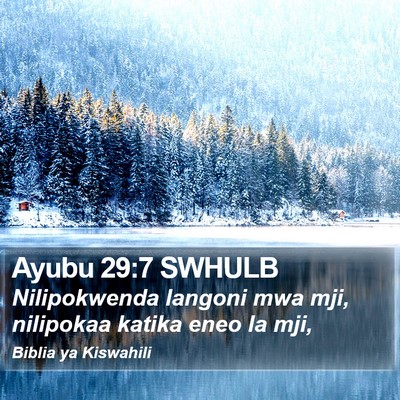 Ayubu 29:7 SWHULB Bible Verse Image