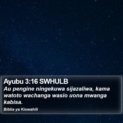 Ayubu 3:16 SWHULB Bible Verse Image