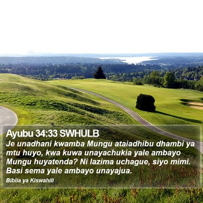 Ayubu 34:33 SWHULB Bible Verse Image