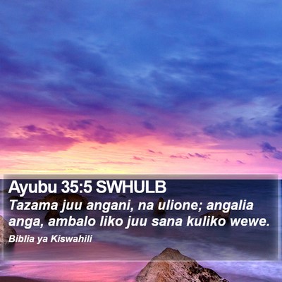 Ayubu 35:5 SWHULB Bible Verse Image