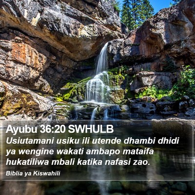 Ayubu 36:20 SWHULB Bible Verse Image