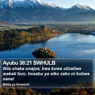 Ayubu 38:21 SWHULB Bible Verse Image