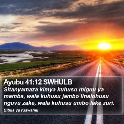 Ayubu 41:12 SWHULB Bible Verse Image