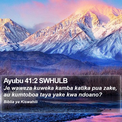 Ayubu 41:2 SWHULB Bible Verse Image