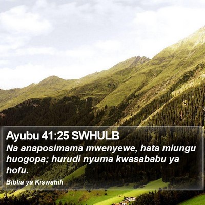 Ayubu 41:25 SWHULB Bible Verse Image