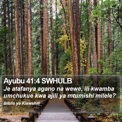 Ayubu 41:4 SWHULB Bible Verse Image