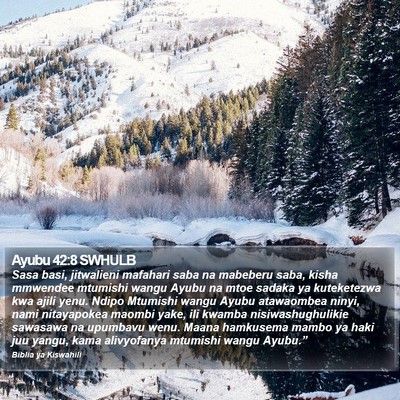 Ayubu 42:8 SWHULB Bible Verse Image