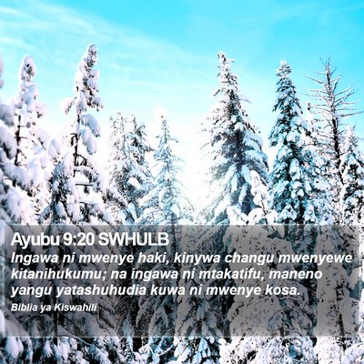 Ayubu 9:20 SWHULB Bible Verse Image