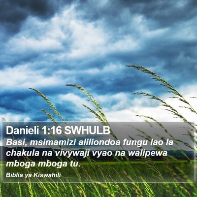Danieli 1:16 SWHULB Bible Verse Image