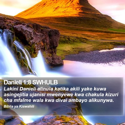 Danieli 1:8 SWHULB Bible Verse Image