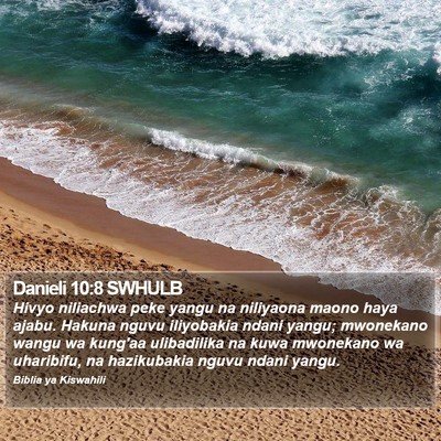 Danieli 10:8 SWHULB Bible Verse Image