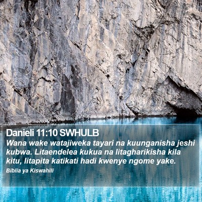 Danieli 11:10 SWHULB Bible Verse Image