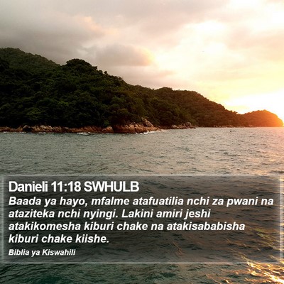Danieli 11:18 SWHULB Bible Verse Image