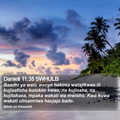 Danieli 11:35 SWHULB Bible Verse Image