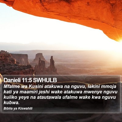 Danieli 11:5 SWHULB Bible Verse Image