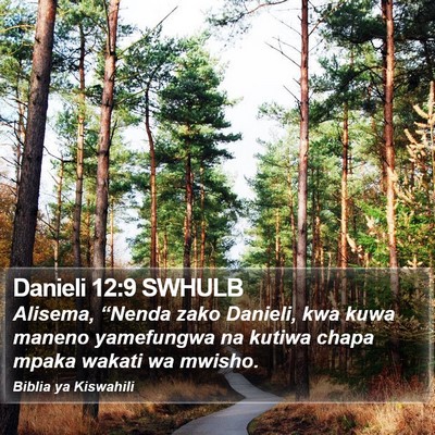 Danieli 12:9 SWHULB Bible Verse Image