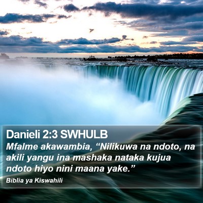 Danieli 2:3 SWHULB Bible Verse Image