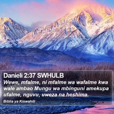 Danieli 2:37 SWHULB Bible Verse Image