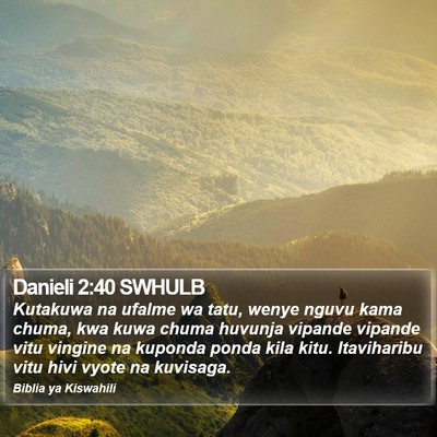 Danieli 2:40 SWHULB Bible Verse Image
