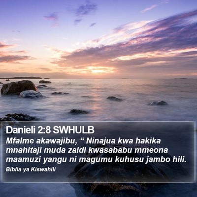 Danieli 2:8 SWHULB Bible Verse Image
