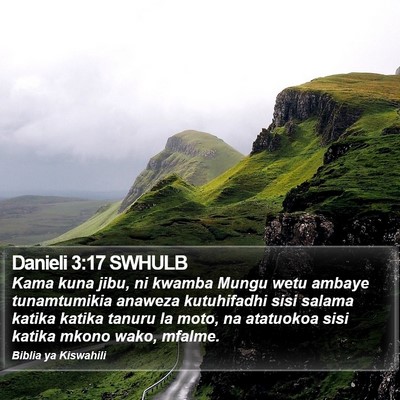 Danieli 3:17 SWHULB Bible Verse Image