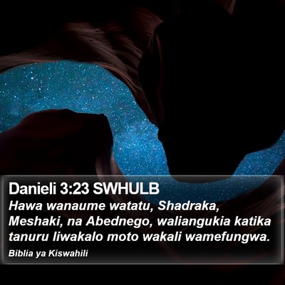 Danieli 3:23 SWHULB Bible Verse Image