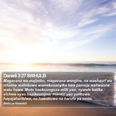 Danieli 3:27 SWHULB Bible Verse Image