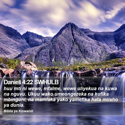 Danieli 4:22 SWHULB Bible Verse Image