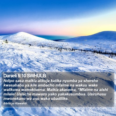 Danieli 5:10 SWHULB Bible Verse Image
