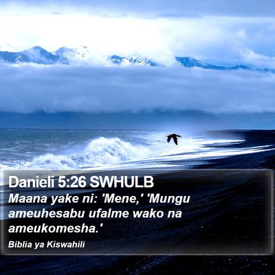 Danieli 5:26 SWHULB Bible Verse Image