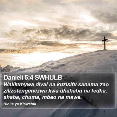 Danieli 5:4 SWHULB Bible Verse Image