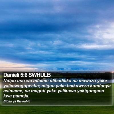 Danieli 5:6 SWHULB Bible Verse Image