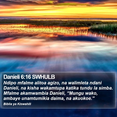 Danieli 6:16 SWHULB Bible Verse Image