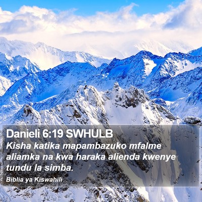Danieli 6:19 SWHULB Bible Verse Image