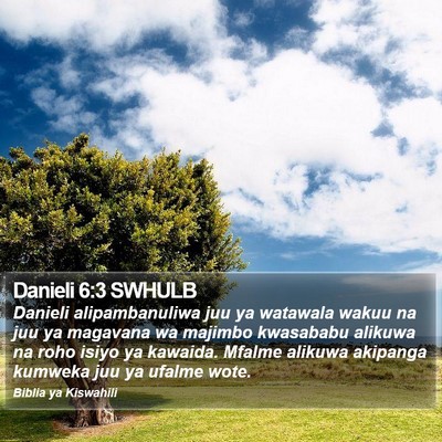 Danieli 6:3 SWHULB Bible Verse Image