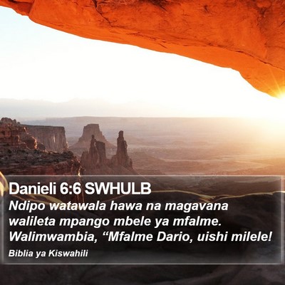Danieli 6:6 SWHULB Bible Verse Image