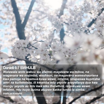 Danieli 6:7 SWHULB Bible Verse Image