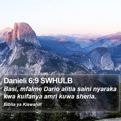 Danieli 6:9 SWHULB Bible Verse Image